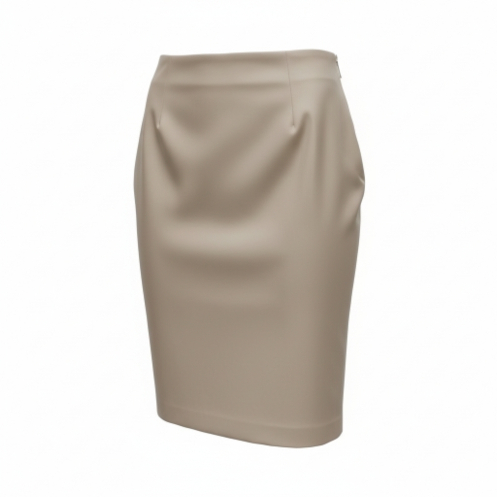 Silver Silk Worthington Pencil Skirt